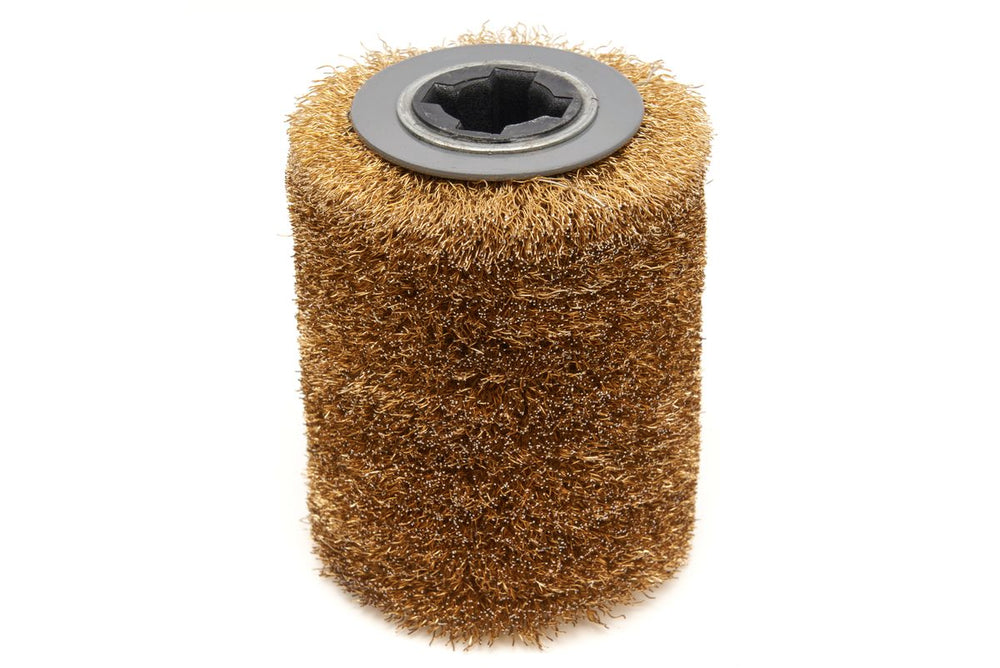 Cepillo de acero HBM para satineermachine 80 x 100 mm nuevo — Nuevo