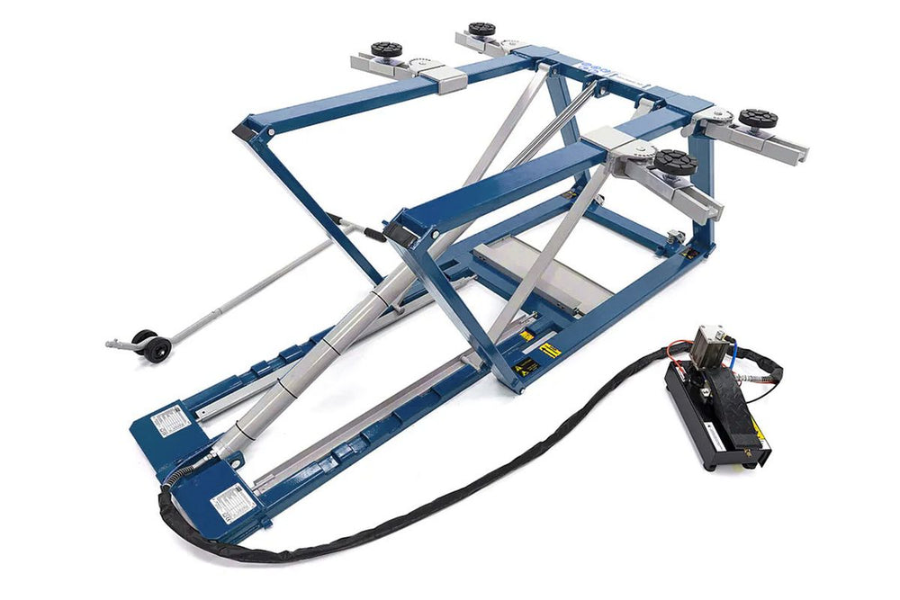 HBM Puente para coches 2500 kg, puente de limpieza, puente para ruedas, ajustable, extra bajo nuevo — Nuevo