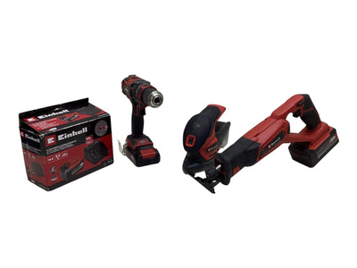 Kit Herramientas Variadas Einhell Set de Lijadora, Sierra Sable y Cargador de Baterias de segunda mano · Kits de herramientas — Como nuevo