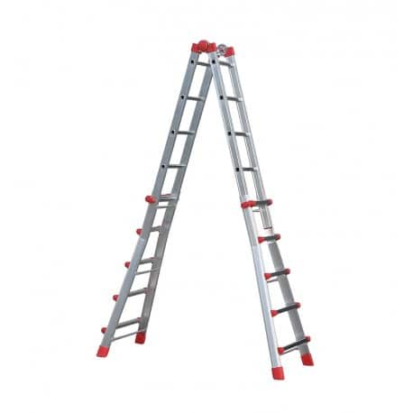 Escalera Aluminio 4 tramos por 5 peldaños | MAJO
