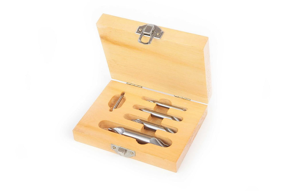 Conjunto de brocas centrales Hss de 5 piezas - 5% Cobalto Corto nuevo — Nuevo