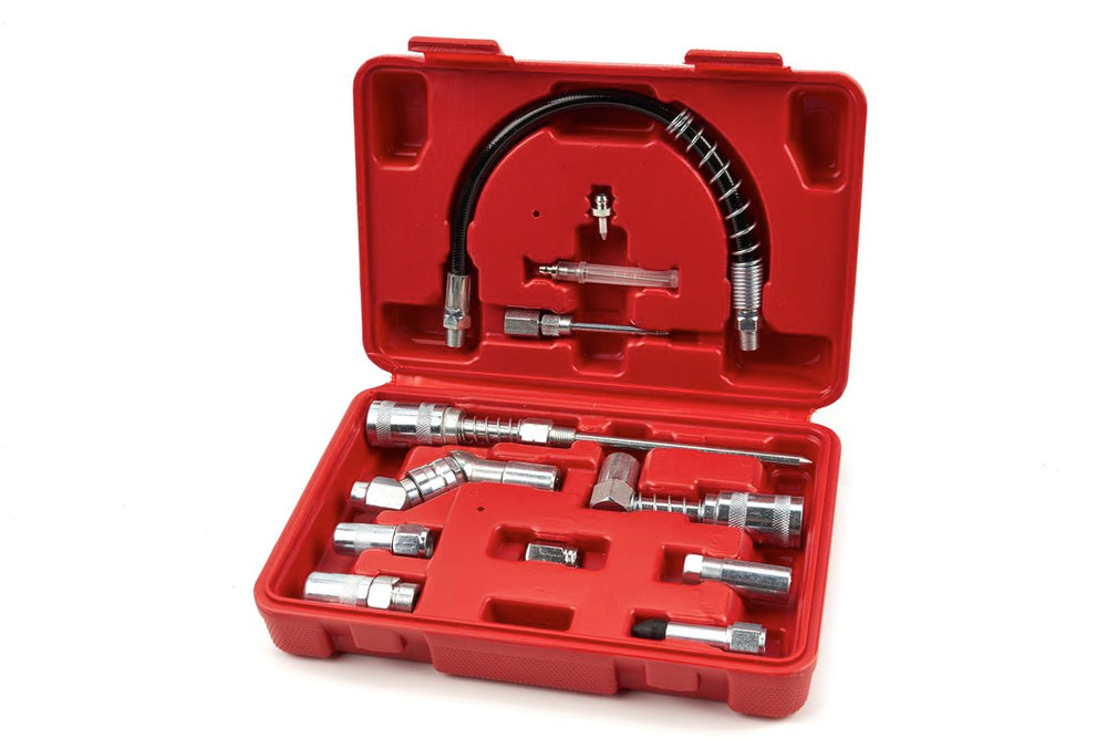 Juego de accesorios universal HBM de 12 piezas para engrasadora nuevo — Nuevo