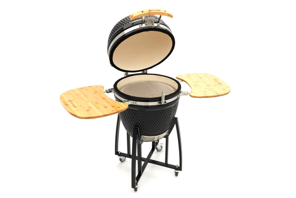 Edición Negra 55 cm Barbacoa Cerámica sobre Estructura Móvil nuevo — Nuevo