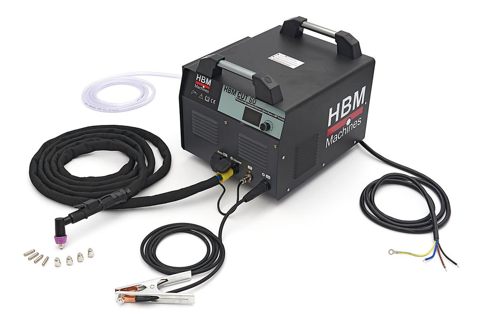 Cortador de Plasma HBM Cut 60 con Compresor Integrado, Pantalla Digital y Tecnología Igbt - 400 Voltios - Negro nuevo — Nuevo