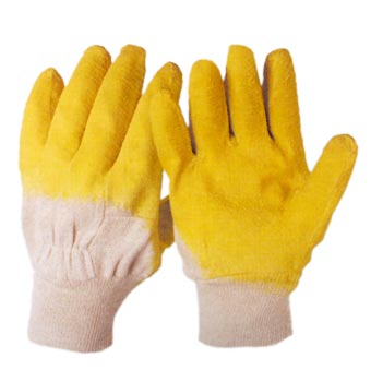 Guantes impregnados en látex