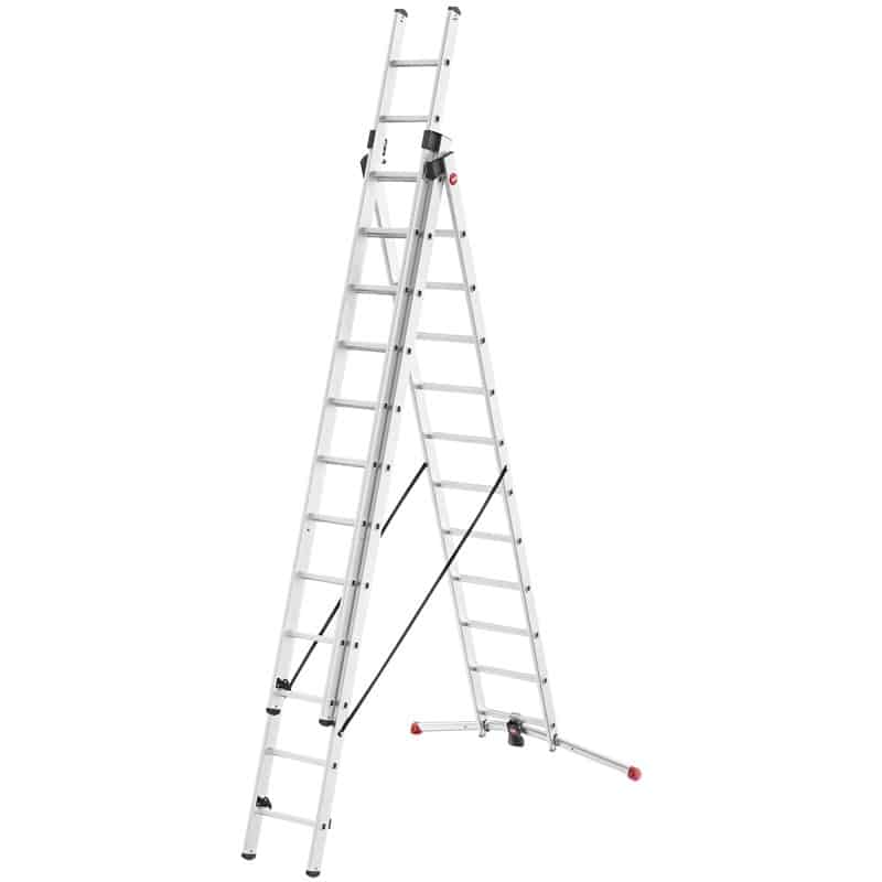 Escalera Aluminio 3 tramos por 12 peldaños | MAJO