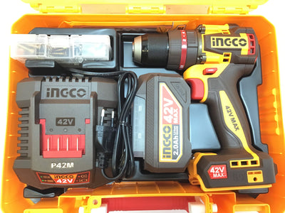 Taladro a Bateria Ingco 42v 69nm de segunda mano · Taladros — Revisado