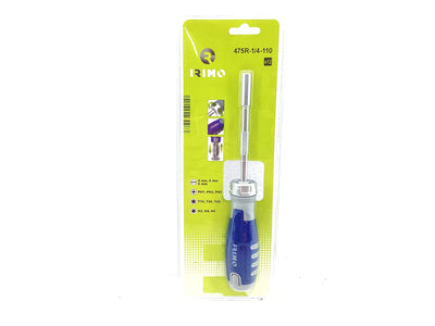 Destornillador Carraca Irimo Portapuntas a Carraca de 1/4 Con 12 Puntas | 475r-1/4-110 de segunda mano · Destornilladores — Revisado
