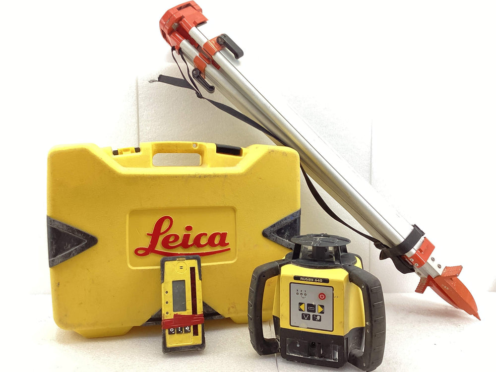 Nivel Laser Leica Rugby 640 de segunda mano · Medición — Con uso