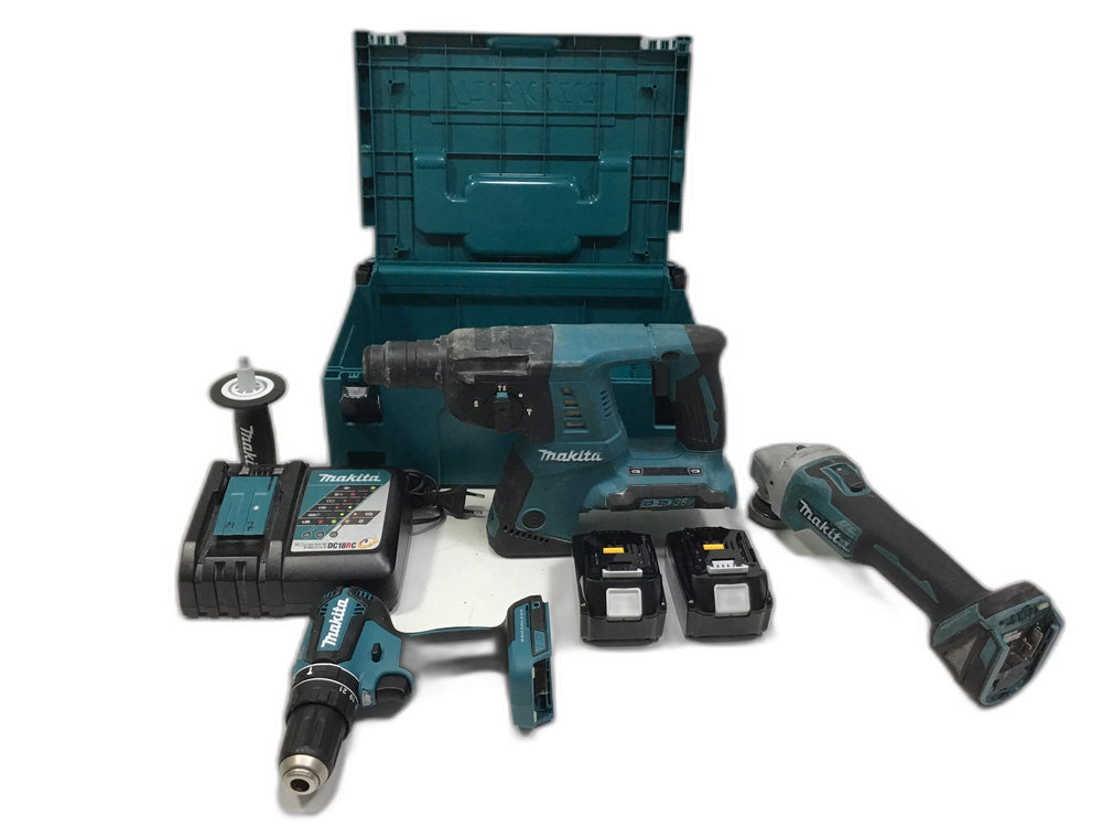 Kit Herramientas Variadas Makita Radial-atornillador- Taladro Pecutor de segunda mano · Kits de herramientas — Con uso