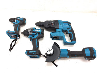 Kit Herramientas Variadas Makita Taladro, Radial, Martillo y Pistola Impacto de segunda mano · Kits de herramientas — Bueno
