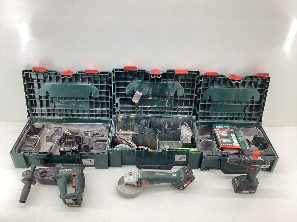 Kit Herramientas Variadas Metabo Set Metabo sb18lt bl+w18ltx125+kha18ltx de segunda mano · Kits de herramientas — Con uso