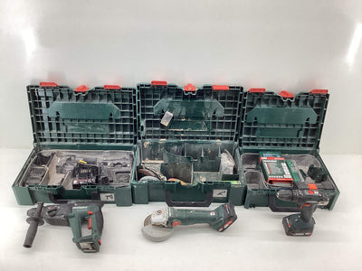 Kit Herramientas Variadas Metabo Set Metabo sb18lt bl+w18ltx125+kha18ltx de segunda mano · Kits de herramientas — Con uso