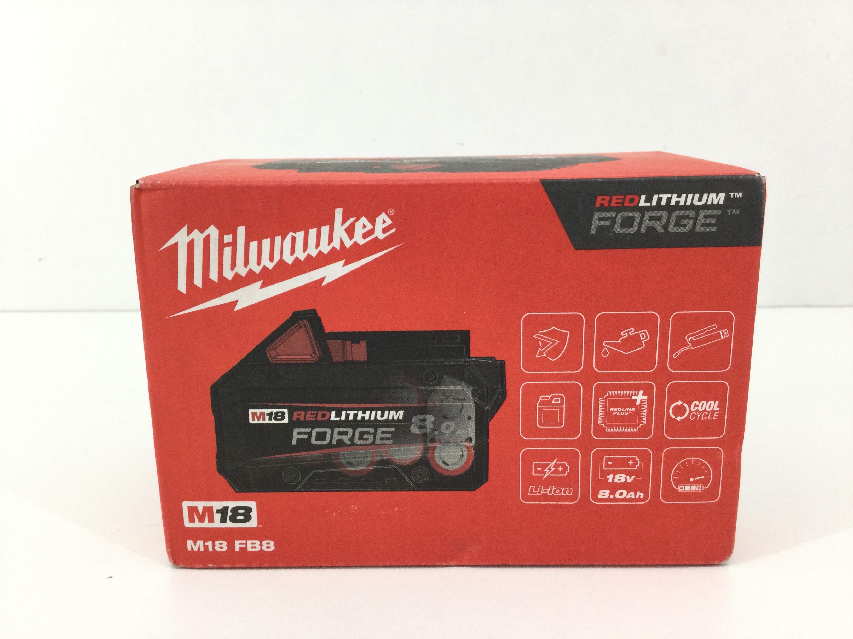 Bateria Milwaukee m18 fb8 de segunda mano · Baterías — Revisado