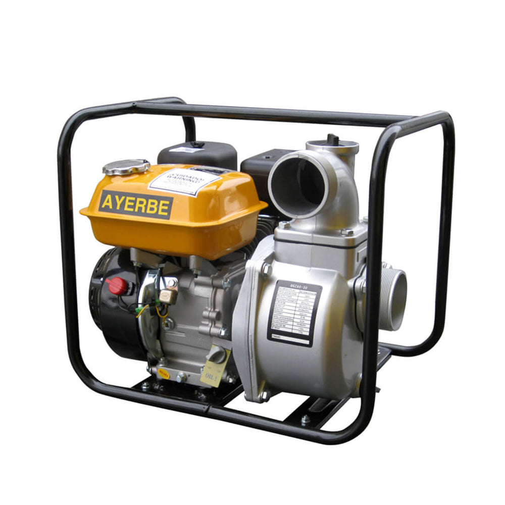 Motobomba 5,5 HP, 30.000 L/h y tubería Ø80mm
