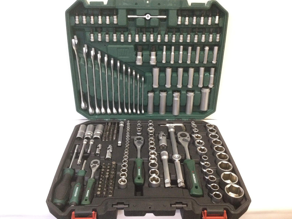 Kit Herramientas Variadas Parkside Kit Herramienta Carraca 216 Piezas de segunda mano · Kits de herramientas — Bueno