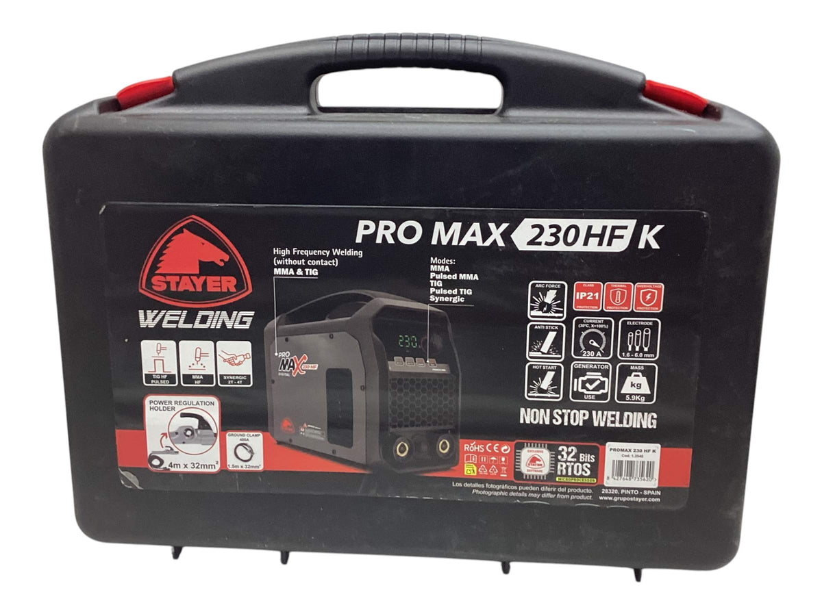 Equipo Soldadura Stayer Pro Max 230 Hfk de segunda mano · Soldadura — Revisado