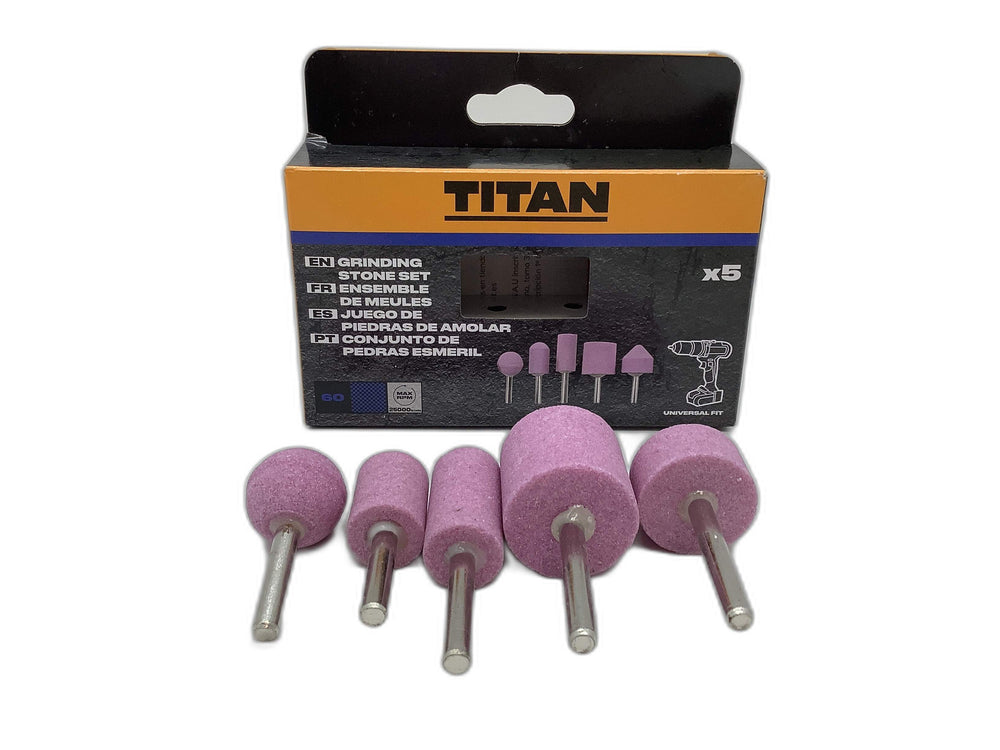 Accesorio Taladro Titan Grinding Stone Set x5 de segunda mano · Taladros — Revisado