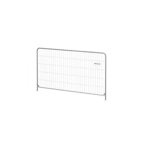 Alquiler de valla portátil galvanizada 2 x 3,5 m con pie de goma
