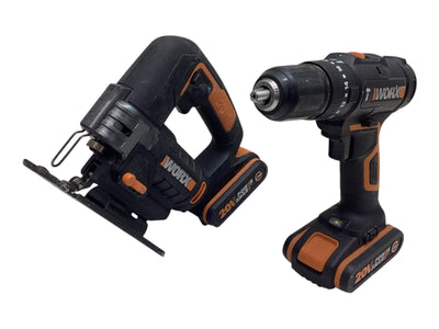 Kit Herramientas Variadas Worx Sierra Calar y Taladro a Bateria de segunda mano · Kits de herramientas — Con uso